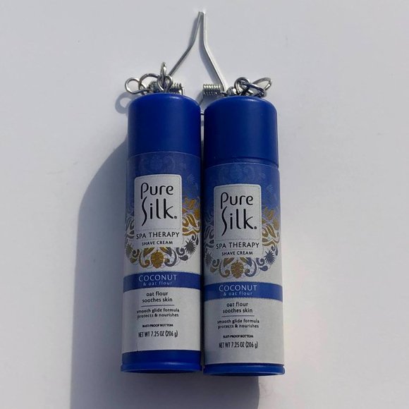 Mini Brands Pure Silk Shaving Cream Earrings - GREAT GIFT IDEA! - Picture 1 of 4